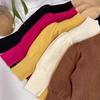 Suéter Básico para Niñas Ropa de Otoño Suéter Tejido para Niños Suave Encerado Suéter de Cuello Medio Alto para Bebé Niña Primavera y Otoño Estilo Occidental