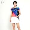 Traje de bádminton transpirable de secado rápido para hombre y mujer, camiseta de manga corta de verano con estampado, ropa de tenis de mesa, camisa de voleibol, falda, pantalones