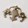 Manijas de Puerta de Gabinete Antiguas de Estilo Europeo, Herrajes para Cajones y Puertas de Armario, Manijas Pequeñas en Forma de Tira, Aleación de Zinc, Bronce Antiguo
