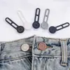 Hebilla de Cintura Extensible Costura sin Costuras Botón Telescópico Monedas Pequeñas Botón Grande Extraíble Extensión de Cintura Hebilla de Ajuste de Cintura de Jeans