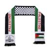 Suministro de fábrica bufanda con bandera de la Copa del Mundo Palestina bufanda con bandera de Palestina