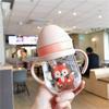 Nuevo Vaso con Popote Resistente a Mordidas para Niños, Lindo Diseño de Dibujos Animados para Niños y Niñas, Vaso para Beber con Bola de Gravedad Anti-Atragantamiento, Vaso de Plástico con Doble Asa