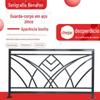 Fabricantes de grades de proteção cultural de aço galvanizado fornecem grades decorativas de formato especial para muros de pátio de vilas e grades de aço galvanizado para comunidades