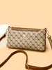 Bolso de Moda para Mujer Bolso Cruzado Retro 2025 Nuevo Bolso para Madre de Mediana Edad Cuero Suave Bolso de Hombro Estampado Bolso Multicapa
