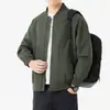 Jaqueta de Moda Versátil Masculina Outono/Inverno Jaqueta de Voo Top Esportiva Solta Estilosa Tendência Jaqueta de Baseball