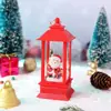Decoração de mesa criativa transfronteiriça, novo produto, presente de Natal, Lanterna farol hexagonal brilhante do Papai Noel para as festas