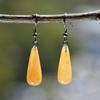 Nuevos Pendientes Colgantes de Piedra Natural Forma de Gota Estilo Chino para Mujer, Pendientes de Amatista, Pendientes de Alta Gama, Fabricante de Joyería Transfronteriza