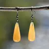 Nuevos Pendientes de Gota de Amatista Estilo Chino para Mujer, Gama Alta, Lujo Ligero, Pendientes de Aventurina Verde Estilo Nacional, Pendientes Transfronterizos al por Mayor