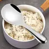 Colher de Arroz Aço Inoxidável 201 Colher de Tempero Doméstica Pegador de Arroz Colher Grande para Sopa Colher de Porcionamento Pá de Arroz Colher para Pegar Arroz Colher Antiaderente