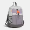Mochila externa à prova d'água e resistente ao desgaste, moderna e casual, mochila de caminhada de grande capacidade, mochila escolar leve para estudantes, alto valor estético
