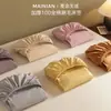Conjunto de Lençóis de Algodão Puro Escovado Classe A e Lençóis com Elástico Três Peças Cor Pura Amigo da Pele Macio Simples Roupa de Cama Simples Amigo da Pele