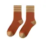 Calcetines Grues de Invierno para Mujer con Forro de Felpa, de Media Pantorrilla, Tipo Toalla, Rayados, Cálidos, de Otoño e Invierno, de Media Pantorrilla
