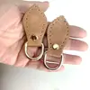 Accesorios Pequeños para Modificación de Bolsos: Bucles Laterales de Cuero, Anillos Colgantes de Cuero con Forma de Hoja, Herrajes para Bolsos