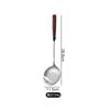 Espátula de Nogueira de Aço Inoxidável 304 Doméstica Antiderrapante Silicone Cabo de Madeira Conjunto de Utensílios de Cozinha Colher para Fondue Escorredor
