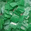 Verde Jadeíta Doble Felicidad Cuentas Sueltas para Pendientes DIY Collar Pulsera Accesorios de Joyería Piezas con Color Uniforme
