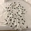 Pijama nuevo para mujer hecho de algodón nube, adecuado para primavera, otoño y verano, con un diseño dulce y casual, de manga corta, se puede usar afuera, ropa de casa fina