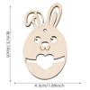 Huevos de Madera de Pascua con Cuerda de Cáñamo Decoración de Fiesta Navideña Colgante Artesanías con Virutas de Madera DIY para Niños Hogar