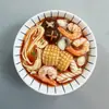 Nuevos y modernos imanes para refrigerador de resina 3D de Shaoxing, comida creativa, imanes culturales y creativos, juguete de comida realista más vendido en stock