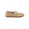 Versión de cuero suave~Uva ma mismo estilo 2 cm de aumento de altura estilo británico zapatos pequeños de cuero para mujer hebilla fondo plano mocasines slip-on