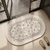 Gabinete de baño estilo americano, felpudo absorbente de puerta de tierra de diatomeas, tapete de piso antideslizante de secado rápido, tapete para entrada de inodoro, alfombra