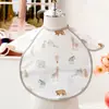 Baberos para Bebé, Batas de Comida para Bebé, Baberos Impermeables para Niños de Todas las Estaciones con Bolsillos para Alimentos Complementarios de Arroz, Baberos a Prueba de Aceite y Suciedad para Primavera y Otoño, Estéreo