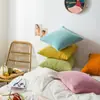 Funda de almohada de fábrica color liso funda de cojín funda de almohada de pana de maíz pana de maíz tamaño personalizable