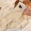 Nova Roupa Íntima Fofa de Gatinho Preto para Mulheres Algodão Puro Calcinhas Estudantis para Estudantes do Ensino Médio Roupa Íntima de Desenho Animado Estilo Japonês