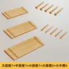 Estantería de Tablero Perforado Personalizada para Entrada, Estantería de Pared sin Pintar, Estantería Decorativa de Madera Maciza para Colgar en la Pared sin Taladrar