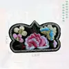Bolsa de Tela con Parche Bordado Estilo Étnico Parche Bordado para Ropa Parche Bordado Accesorios Pinza Decorativa Vintage Aplique para Bolsa