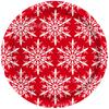 Mm298 Rojo Navidad Verde Copo de Nieve Vajilla Festiva 8 Personas Juego de 4 Piezas Plato de Papel Toalla de Papel Vaso de Papel
