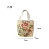 Bolsa de Lienzo Bordada Jacquard Dorado de Doble Cara Chica Girasol Bolsa para Tutorías Estudiantiles Bolso de Hombro Gran Capacidad Bolsa de Mamá