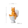 Serie de Inodoros de Sentarse 4 Inodoro de Postura Sentada Gato y Gatito Paisajismo en Miniatura Paisajismo Creativo Muñecas