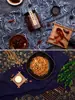Ornatos Antigos Retrô Comida Comida Gourmet Foto Fotografia Adereços Conjunto Prato Tecido de Fundo Papel Decorativo