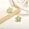 Brincos de Tarraxa Estrela Amarela Femininos de Nicho Simples Únicos Fofos Doces Dopamina Acessórios para Brincos de Férias na Praia Atacado