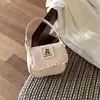 Bolso de Hombro Cruzado Mini de Color Sólido Texturizado, Elegante y Sencillo, con Diseño de Mariposa, de Moda y Tendencia para Mujer