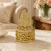 Caja Pequeña Estilo Europeo Chapada en Oro, Almacenamiento Portátil Creativo, Regalo de Mes Completo para Bebé, Caja de Dulces para Boda, Caja de Dulces de Plástico con Compartimentos