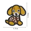 Patches de Bordado de Cachorro Desenho Animado Fofo para Costurar ou Passar Ferro DIY Roupas Bolsas Chapéus Decoração Aplique Patchwork Acessórios