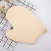 Toalla de baño de algodón y ramio, guantes de baño espumosos, guantes de doble cara para eliminar la suciedad sin dolor, guantes para lavar la cara con dedos angulados para su uso