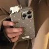 Capa de Celular 3D de Gatinho Fofa Anti-Impressão Digital Adequada para iPhone 17, Apple 15 Pro Max, Design Simples de Bolinhas para 13/16