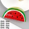 Pinza de Pelo de Acrílico Coreana Dopamina para Mujer, Pinza de Garra Grande Creativa Estilo Fruta para Volumen, Pinza Tiburón para Peinado