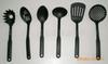 P-015Aa Espátula de Nylon para Cocina, Cuchara para Sopa, Colador, Colador Grande con Mango Recto Utensilios de Cocina de Nylon