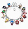 Pulseira com pingente de animação Marvel europeia e americana transfronteiriça, filme e televisão em torno dos Vingadores, Homem de Ferro, joias criativas Panjia