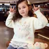Suéter Feminino de Veludo Minky Gola Redonda Inverno 2026 Novo Estilo Versão Coreana Infantil Soltinho Cartoon Quente Malha Top