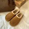 Zapatos de Algodón Gruesos con Suela Gruesa y Terciopelo de Invierno para Mujer, Uso en Exteriores, Mocasines Resbaladizos Esmerilados para Hombre Perezoso, Aumentadores de Altura, Cálidos, Pantuflas de Algodón para la Nieve