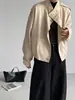 Jiangzuo "Acompañante Ligero" Mezcla de Lyocell y Lino Mangas Murciélago Gabardina Corta para Mujer Otoño 2026 2007