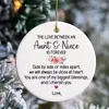 Artesanía Festiva Nuevo Colgante Decorativo Adornos Decoración Árbol de Navidad Colgantes Atmósfera Navidad Redondo 2D Acrílico