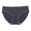 Ropa interior de tiro bajo con lazo transfronterizo para mujer en múltiples colores, Ropa interior cómoda y transpirable de talla grande, Calzones de color liso de alta elasticidad para mujer