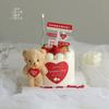 214 Adornos de osito de peluche para tarta de San Valentín, pegatinas de amor para el día de San Valentín, señales de tráfico