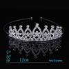 Coreia do Sul Coroa de Princesa com Strass Liga de Metal Faixa de Cabelo Joia Aniversário Infantil Show de Amor Laço Headband Atacado