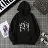 Cadeia de Suprimentos de Roupas Femininas Transfronteiriças Mingxin Halloween Caveira de Três Pessoas Nova Blusa de Moletom Solta Tamanho Grande Jaqueta Feminina